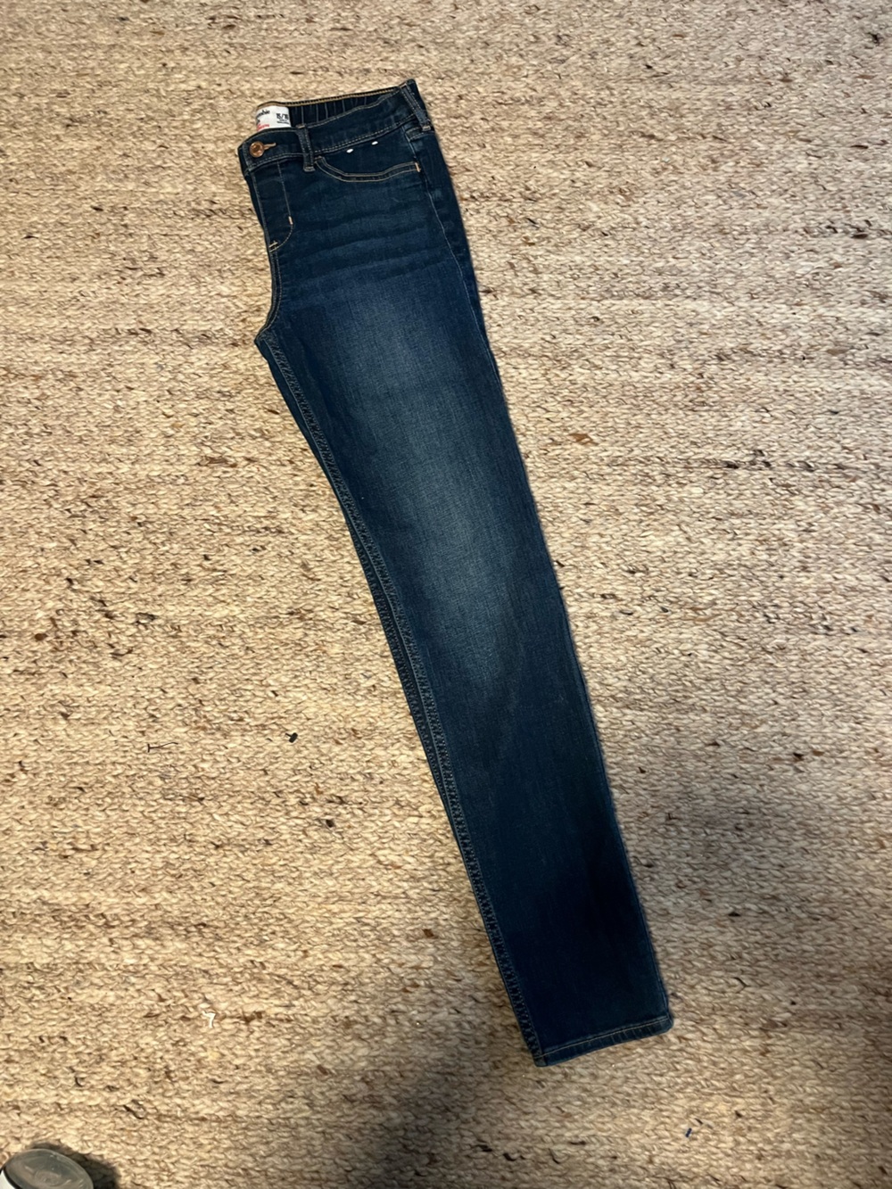 abercrombie kids Dark Blue Denim Jeans with Contrast Stitching